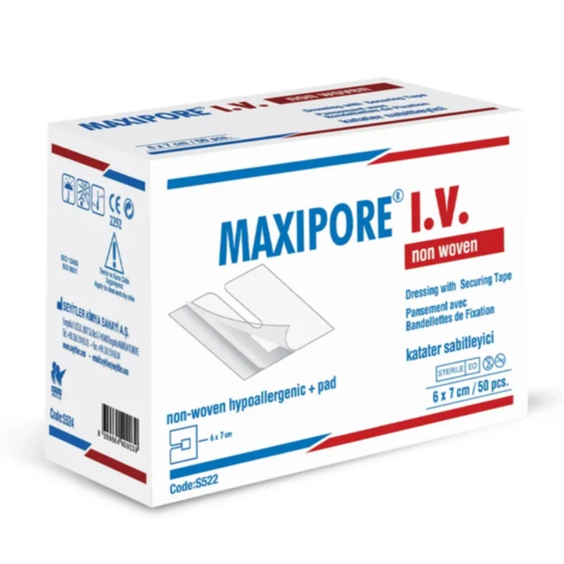 MAXİPORE IV KANÜL SABİTLEYİCİ 6CM X 7CM